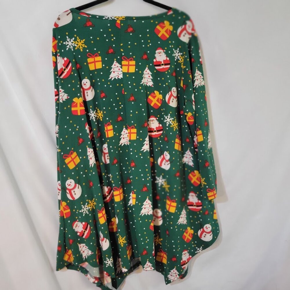 Larace V Neck Sharkbite Christmas shirt 4x Plus Host Pick - Picture 2 of 4